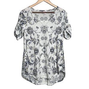 NWT S Tunic top with elastic sleeve. LuLaRoe Morgan